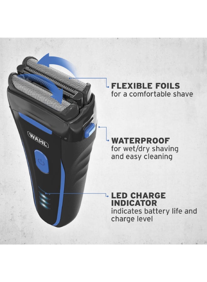 وال Clean And Close Wet And Dry Lithium-Ion Shaver, Smooth And Comfortable Shaving (07063-027) - Image 2