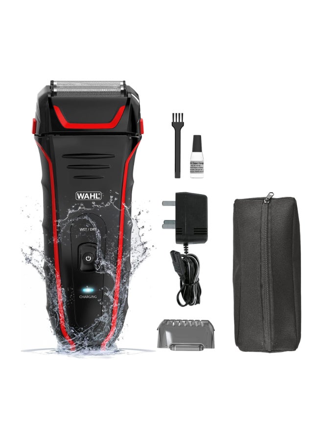 وال ماكينة حلاقة كهربائية قابلة لإعادة الشحن نظيفة وقريبة للاستخدام الرطب/الجاف مقاومة للماء لحلاقة الرجال بدون سلك وتقليم اللحية - أيون ليثيوم مع وقت تشغيل طويل وشحن سريع - 07064-027 - Image 1