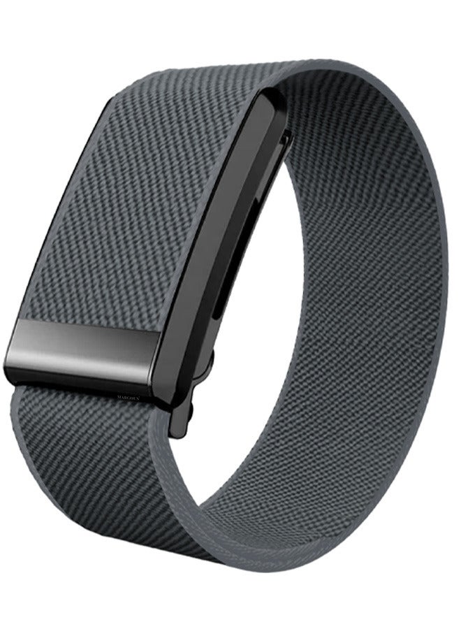 MARGOUN Nylon Sport Band for Whoop 4.0 Breathable Adjustable Wristband Water Resistant Replacement Strap Grey  - Image 1