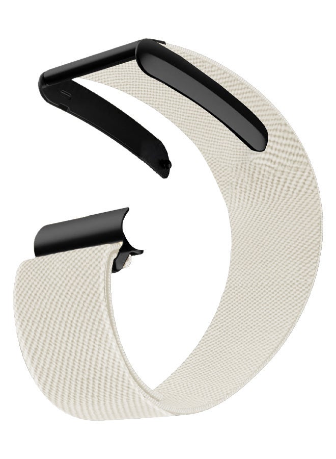 MARGOUN Nylon Sport Band for Whoop 4.0 Breathable Adjustable Wristband Water Resistant Replacement Strap Off White - Image 1