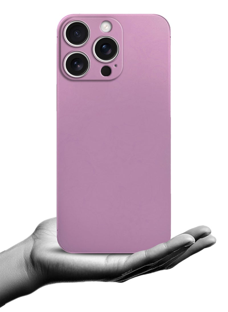 MARGOUN Protective Case And Cover For iPhone 15 Pro Max Case Cover Air Skin Series Back Cover Sturdy Durable Thin Case Drop Protection Cover Light Purple-11  - Image 4