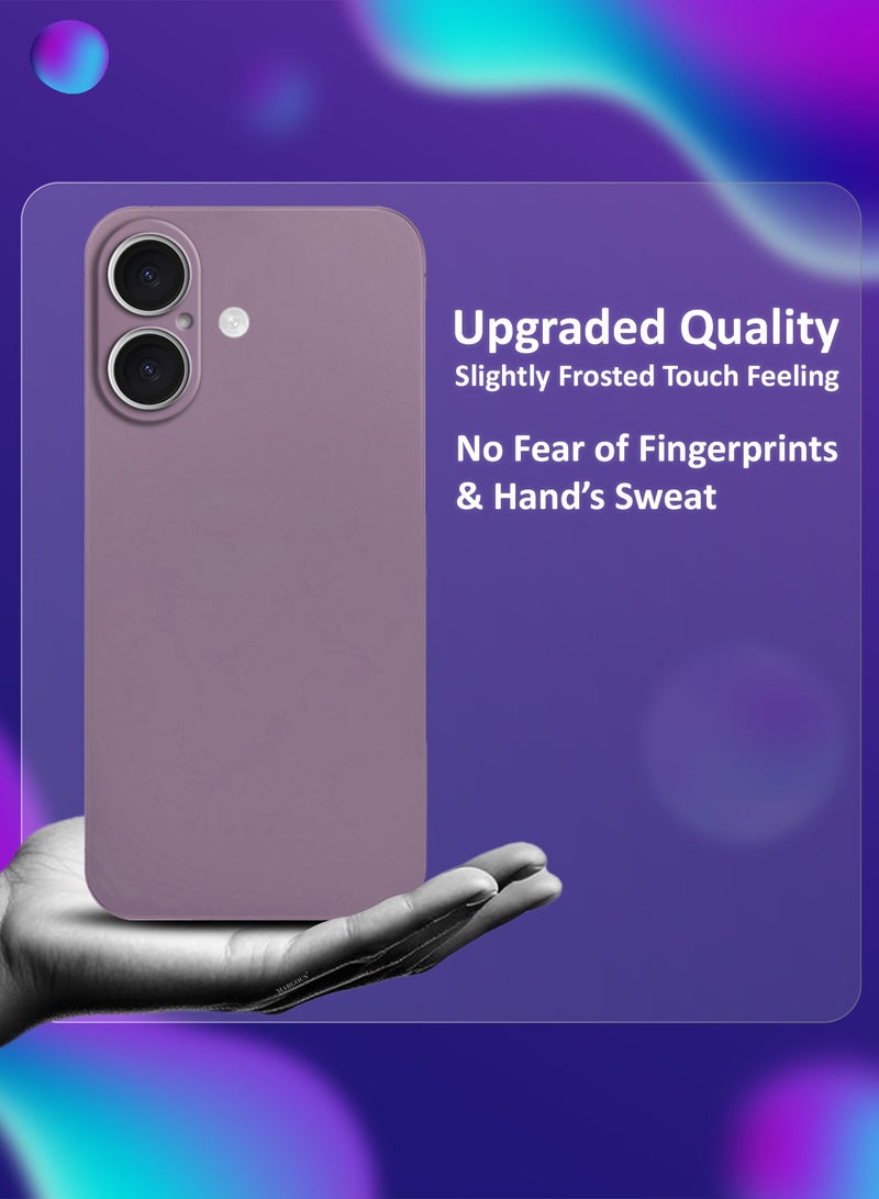 MARGOUN 2 Pack Thin Case For iPhone 16 Back Cover Sturdy Durable Ultra-Thin Case Drop Protection Cover Purple-2  - Image 2