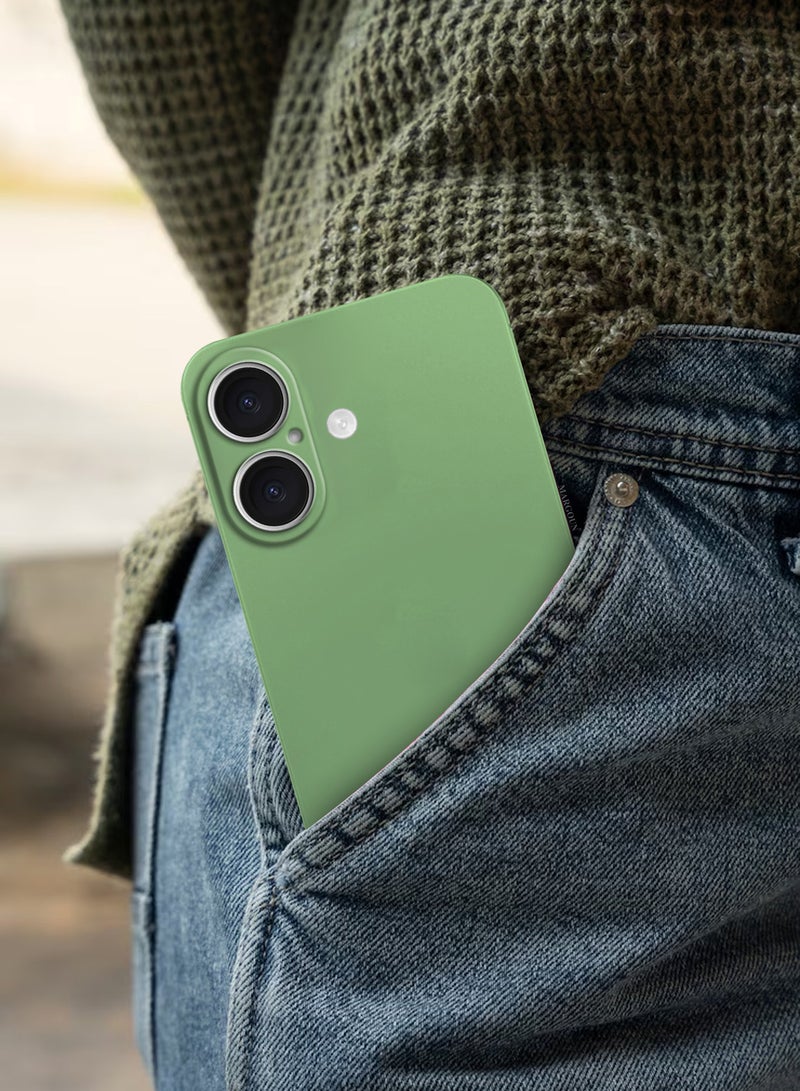 MARGOUN Thin Case For iPhone 16 Plus Back Cover Sturdy Durable Ultra-Thin Case Drop Protection Cover Green-1  - Image 5