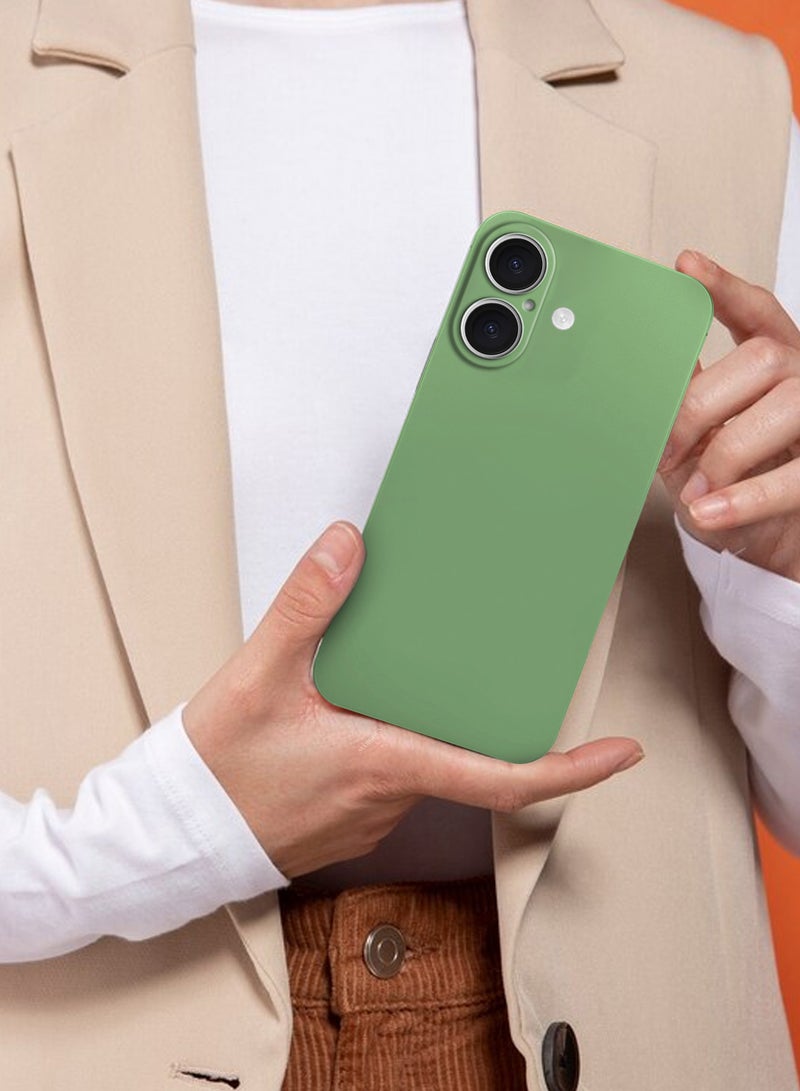 MARGOUN Thin Case For iPhone 16 Plus Back Cover Sturdy Durable Ultra-Thin Case Drop Protection Cover Green-1  - Image 4