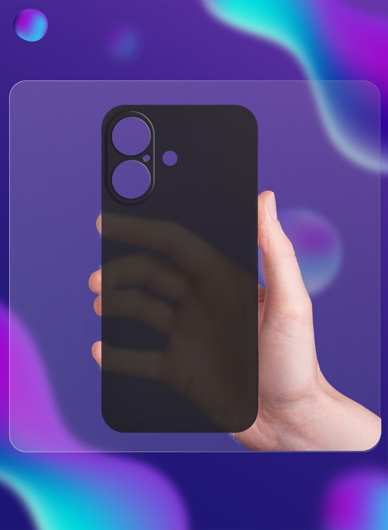 MARGOUN 2-Pack Thin Case for iPhone 16 Plus Back Cover Sturdy Durable Ultra-Thin Case Drop Protection Cover Black-2  - Image 4