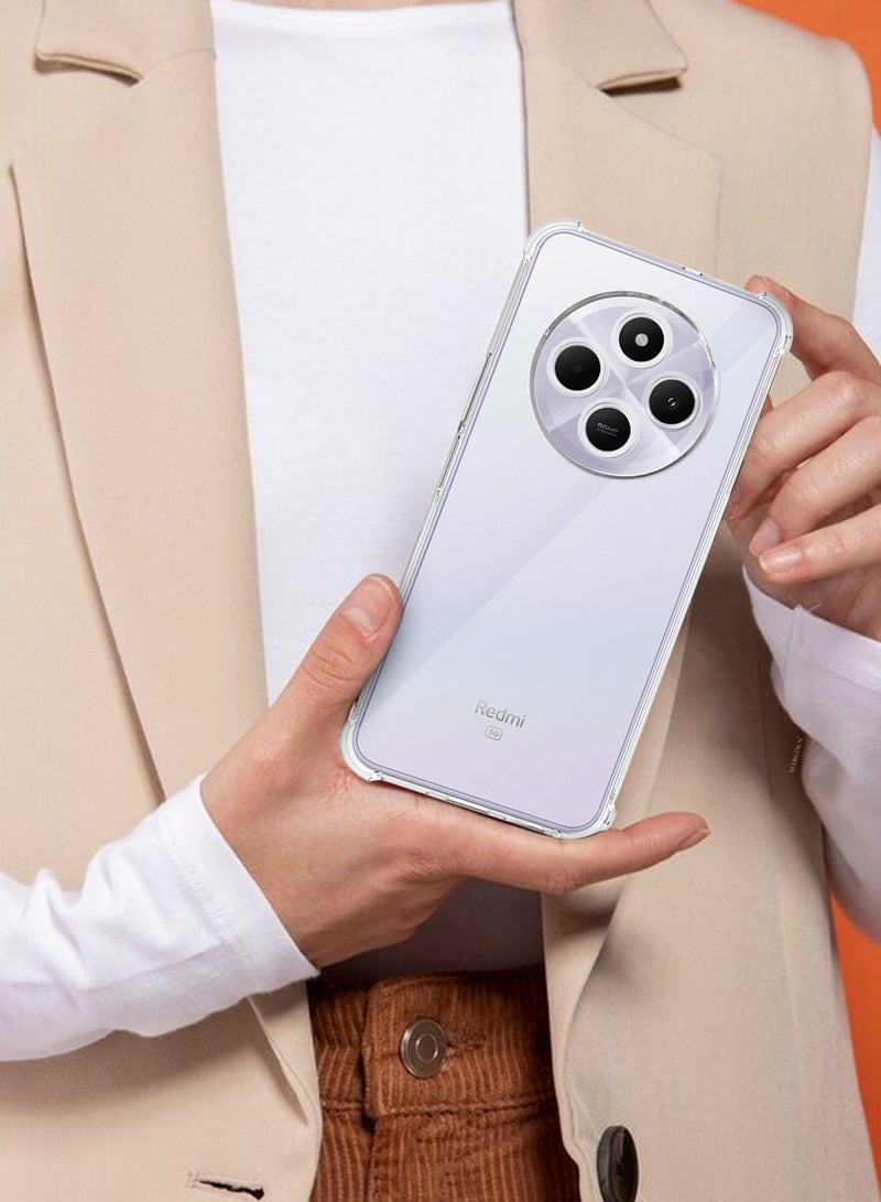 Protective Case And Cover For Gorilla Case For Redmi A4  Transparent Shockproof  Crystal Clear With ReinForced Corners Clear-1