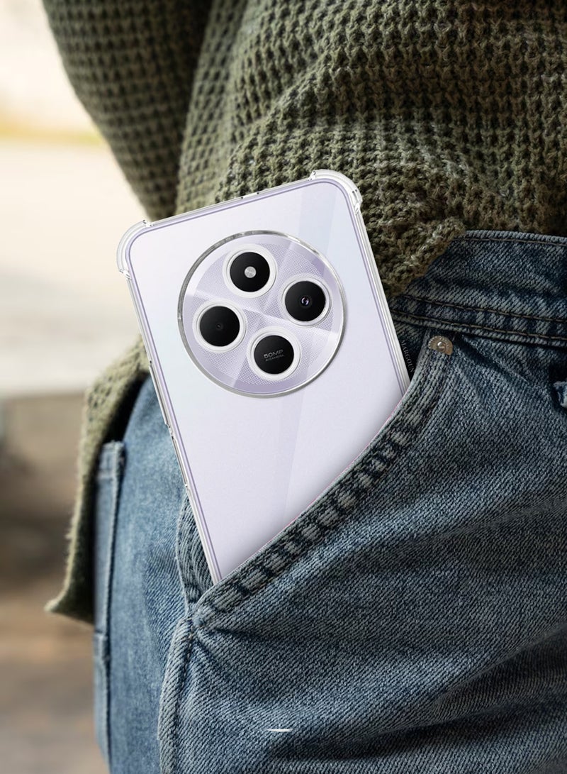 Protective Case And Cover For Gorilla Case For Redmi A4  Transparent Shockproof  Crystal Clear With ReinForced Corners Clear-1