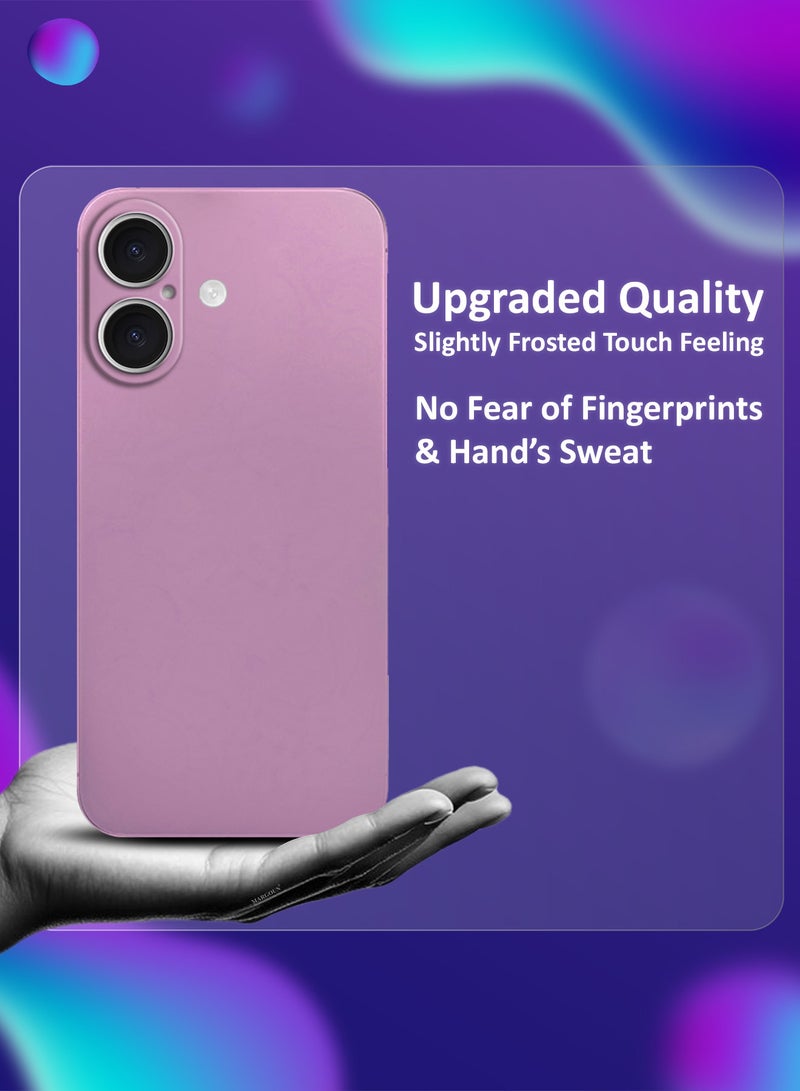 MARGOUN 2 Pack Thin Case For iPhone 16 Plus Back Cover Sturdy Durable Ultra-Thin Case Drop Protection Cover Pink-2  - Image 2