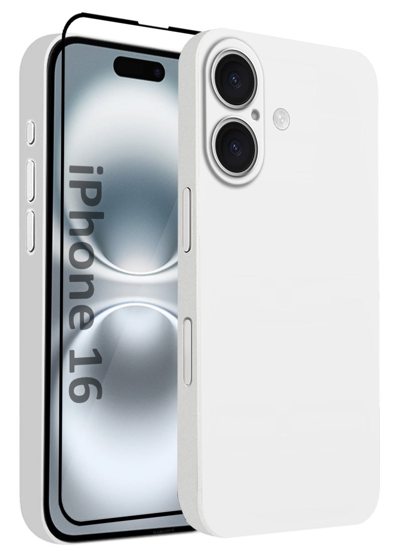MARGOUN 2 Pack Protective Case And Cover For iPhone 16 Back Cover Sturdy Durable Ultra-Thin Case Drop Protection Cover White-2  - Image 1