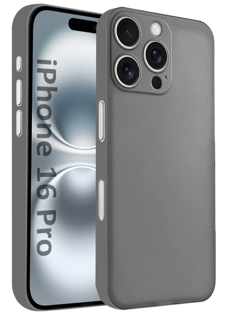 مارجون Protective Thin Case And Cover For iPhone 16 Pro Back Cover Sturdy Durable Ultra-Thin Case Drop Protection Cover Dark Grey-1 - Image 1