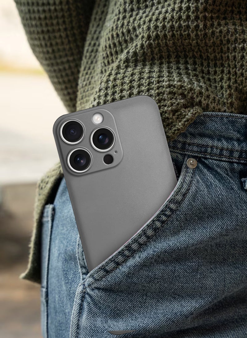 مارجون Protective Thin Case And Cover For iPhone 16 Pro Back Cover Sturdy Durable Ultra-Thin Case Drop Protection Cover Dark Grey-1 - Image 5