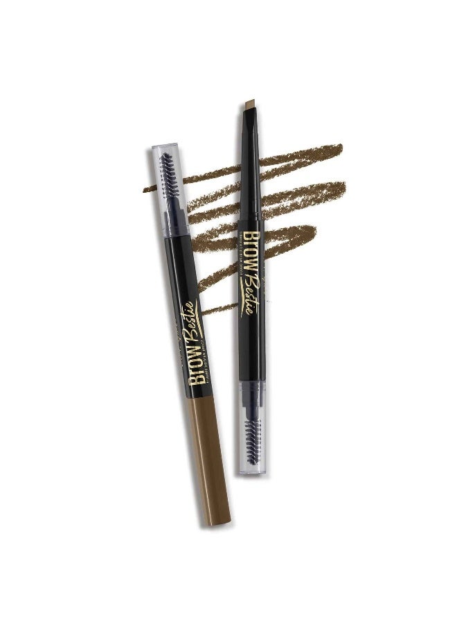 LA Girl Brow Bestie Auto Brow Pencil   Deep Brown - Image 2