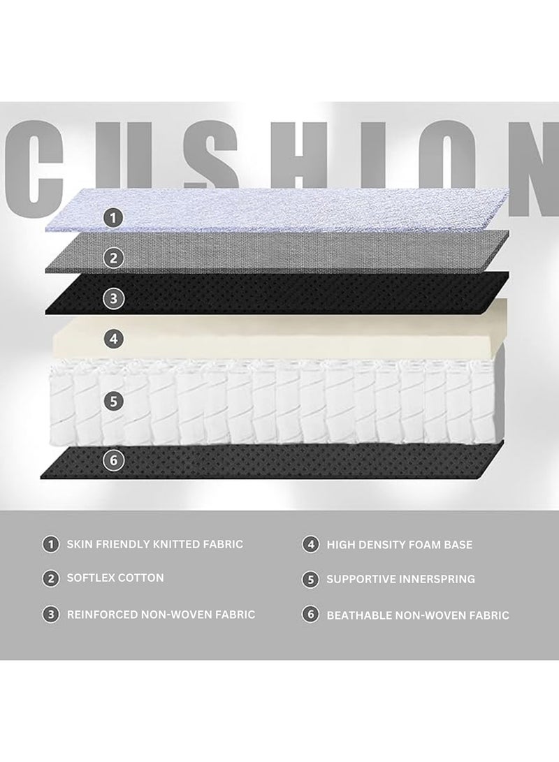 كرسي ألعاب Dowinx - وسادة تدليك، قماش قابل للتهوية، تصميم مريح مع مسند للقدمين، دوران 360 درجة، وسادة قابلة للتعديل للرقبة وأسفل الظهر لدعم الظهر، كرسي منزلي ومكتبي - Image 3