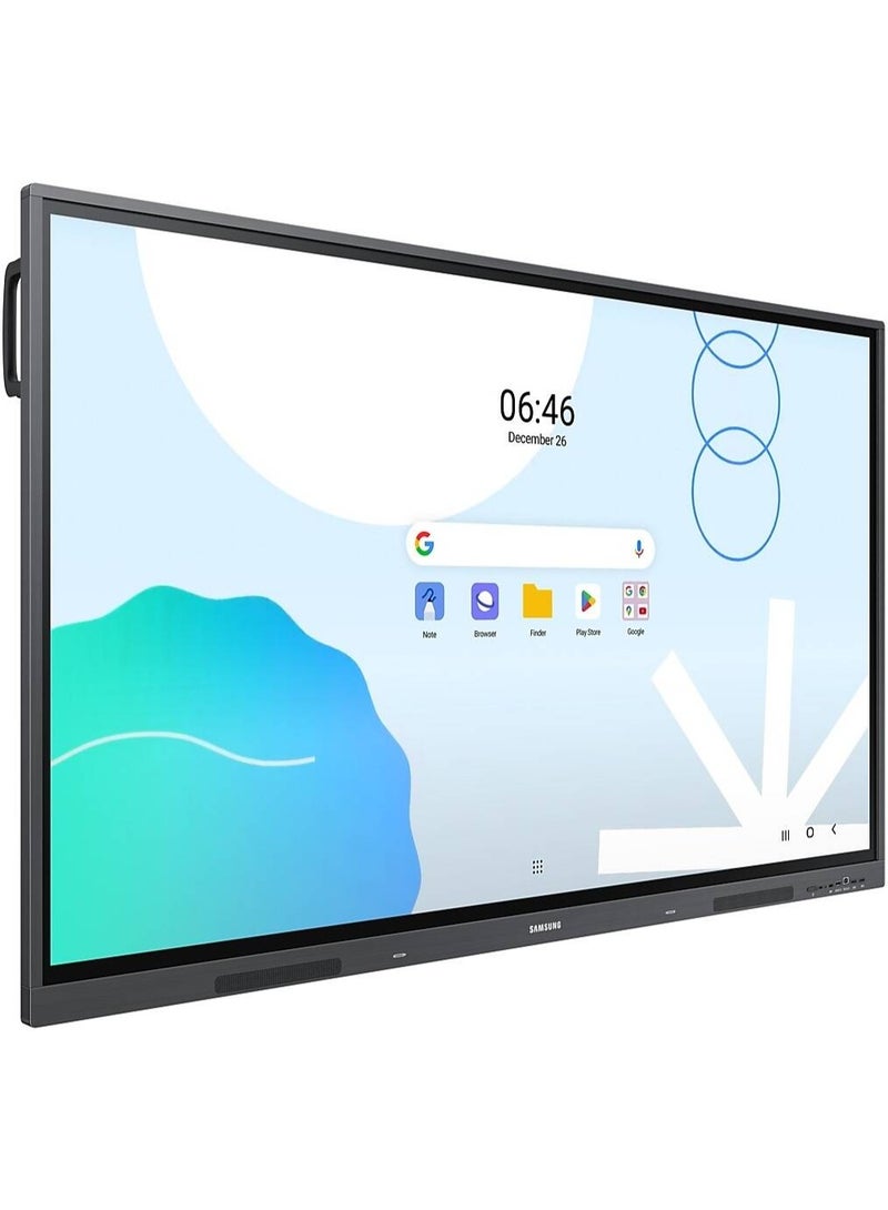 Samsung WAD Series 86" 4K UHD Interactive Touch Display, IR Multi-Touch, Android 13, 64GB Storage, Wi-Fi 6 & Bluetooth, Fast Response Time, Black LH86WADWLGCXUE Black