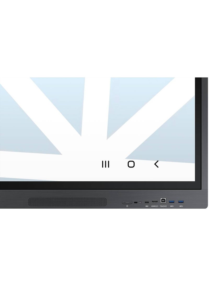Samsung WAD Series 86" 4K UHD Interactive Touch Display, IR Multi-Touch, Android 13, 64GB Storage, Wi-Fi 6 & Bluetooth, Fast Response Time, Black LH86WADWLGCXUE Black