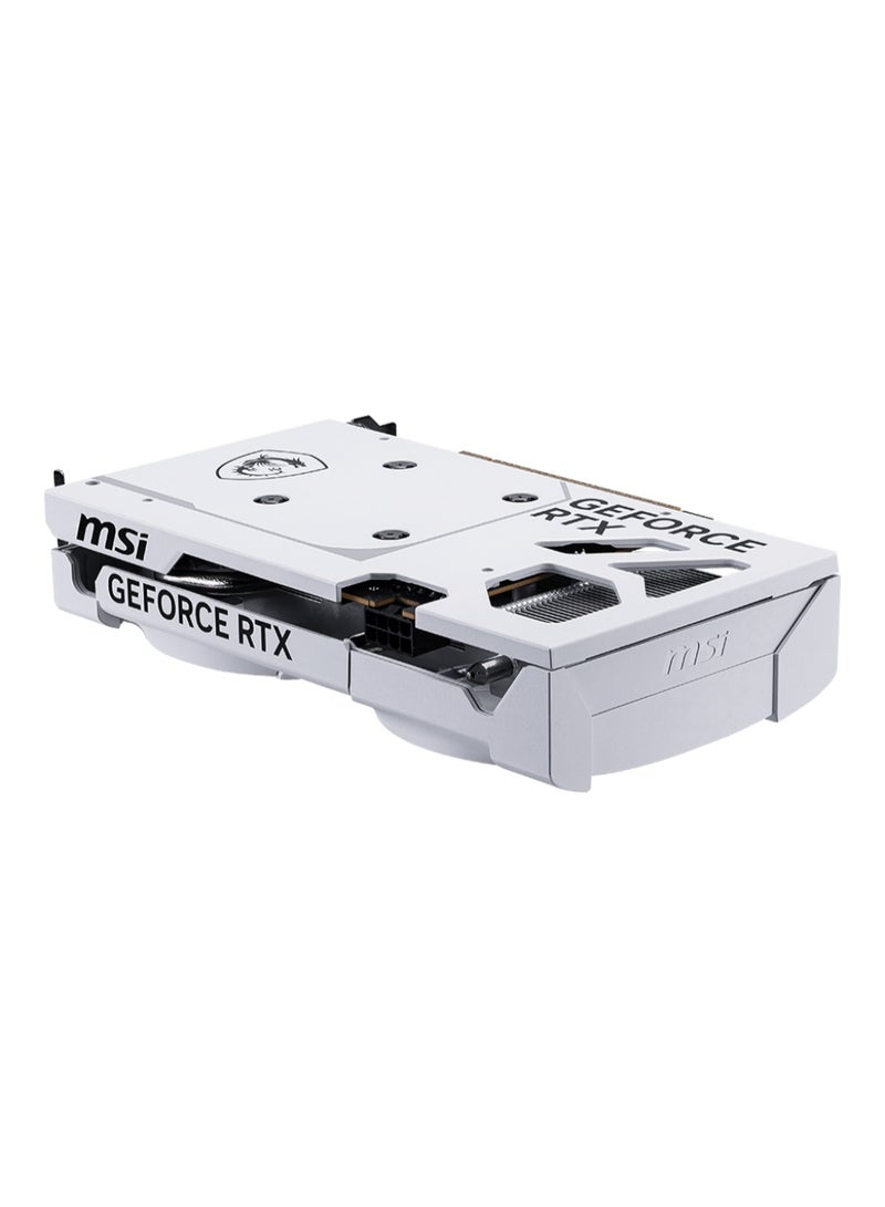 MSI GeForce RTX 5060 8G VENTUS 2X OC WHITE Graphics Card, 8GB GDDR7, PCIe Gen5 x16, 128-bit, Dual TORX Fan 5.0, DLSS 4, Ray Tracing, HDMI 2.1 & Triple DisplayPort 2.1, AV1 Encoder, 2527 MHz Boost Clock, 145W TDP, VR Ready, White Backplate, Compact 2-Slot Design | 912-V537-018  - Image 3