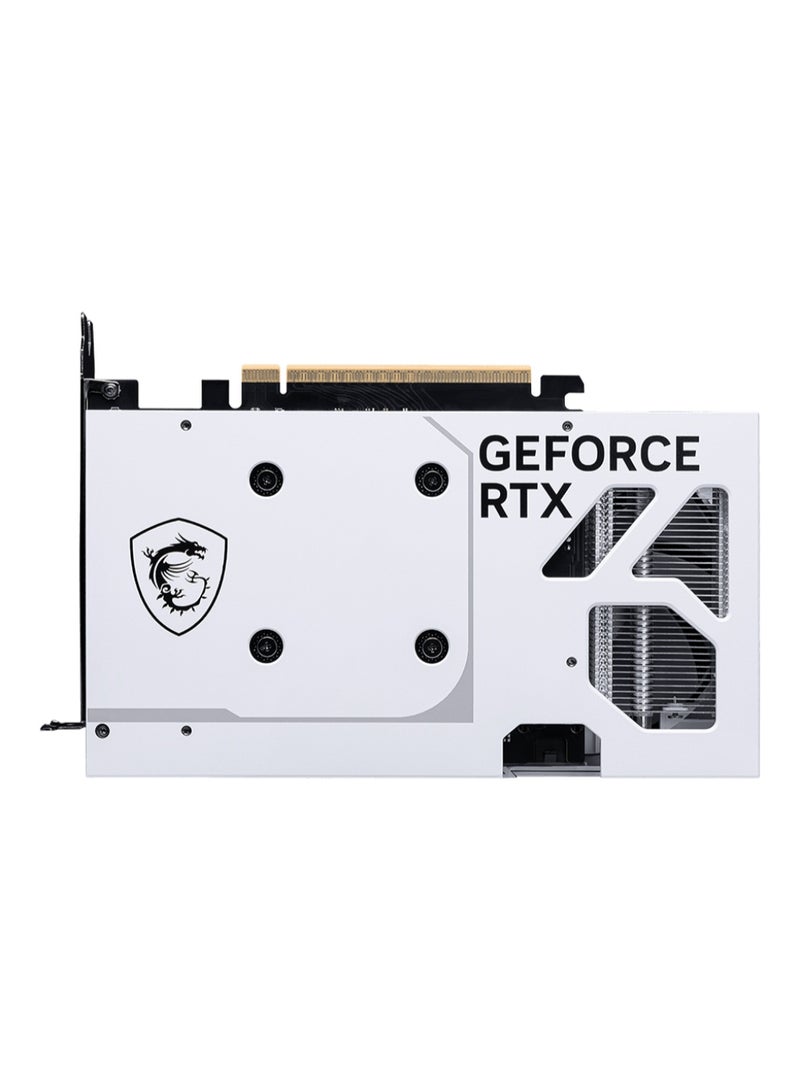 MSI GeForce RTX 5060 8G VENTUS 2X OC WHITE Graphics Card, 8GB GDDR7, PCIe Gen5 x16, 128-bit, Dual TORX Fan 5.0, DLSS 4, Ray Tracing, HDMI 2.1 & Triple DisplayPort 2.1, AV1 Encoder, 2527 MHz Boost Clock, 145W TDP, VR Ready, White Backplate, Compact 2-Slot Design | 912-V537-018  - Image 4