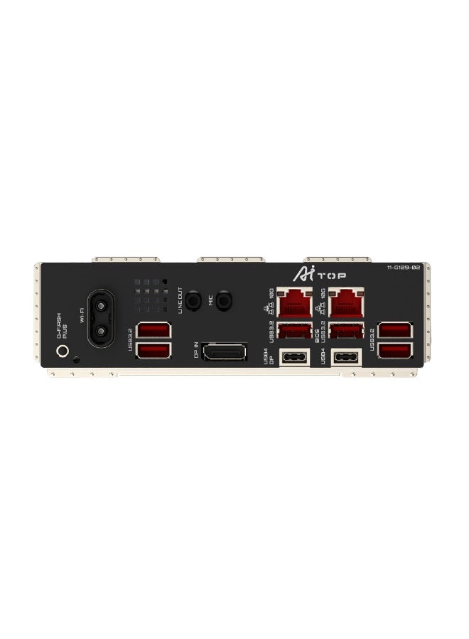 جيجابايت TRX50 AI TOP E-ATX Motherboard, sTR5, Threadripper PRO/7000 Support, 8x DDR5 ECC (Up to 2TB), 4x PCIe 5.0 x16, 4x M.2 Gen5, Dual 10GbE, USB4, Wi-Fi 7, BT 5.3, ALC4080 Audio, RGB, AI Utility, Q-Flash, UC BIOS | TRX50 AI TOP  - Image 5