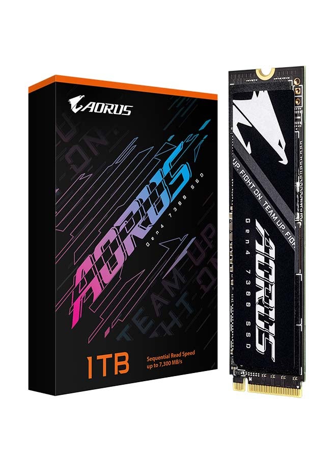 GIGABYTE AORUS Gen4 7300 1TB M.2 PCIe 4.0 SSD, 7300MB/s Read, 6000MB/s Write, Phison E18, DRAM Cache, 3D TLC NAND, AES-256, PS5 Compatible, No Heatsink | AG4731TB N 1 TB - Image 4