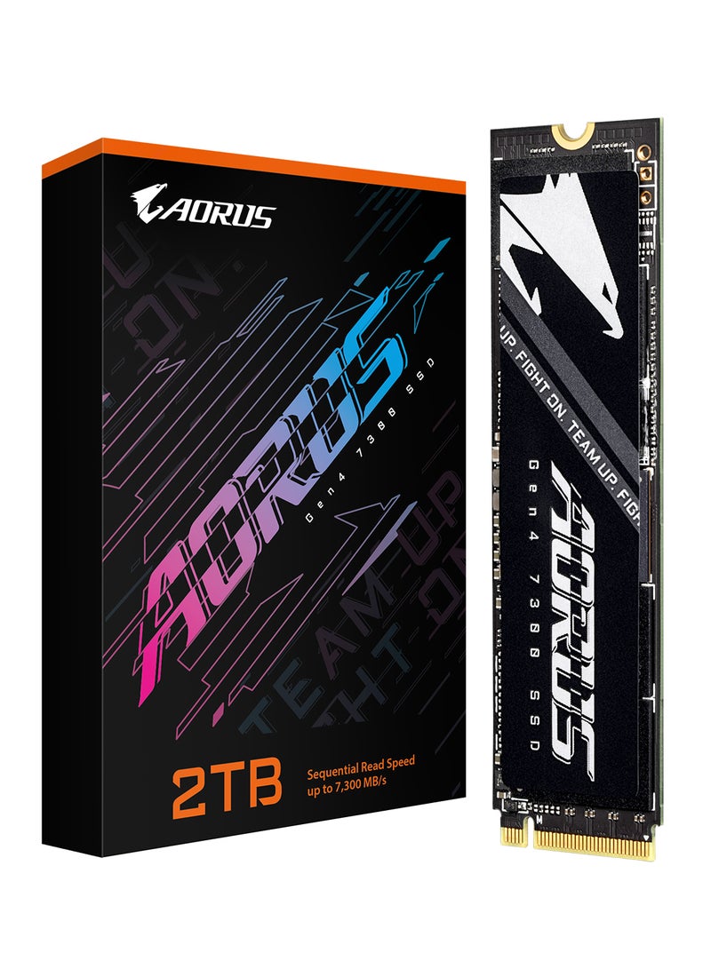GIGABYTE AORUS Gen4 7300 SSD 2TB NVMe M.2 PCIe 4.0 x4, Up to 7300MB/s Read & 6850MB/s Write, 3D TLC NAND, Phison E18 Controller, DRAM Cache, PS5 Compatible, 2280 Form Factor, No Heatsink | AG4732TB N 2 TB - Image 4