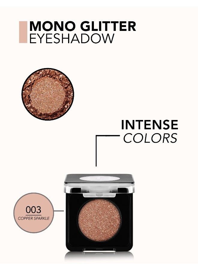 flormar Mono Glitter Eyeshadow – 003 Copper Sparkle – High Pigment, Pearlescent Shimmer, Dust-Free, Fine Texture, Blendable 003 Copper Sparkle - Image 5