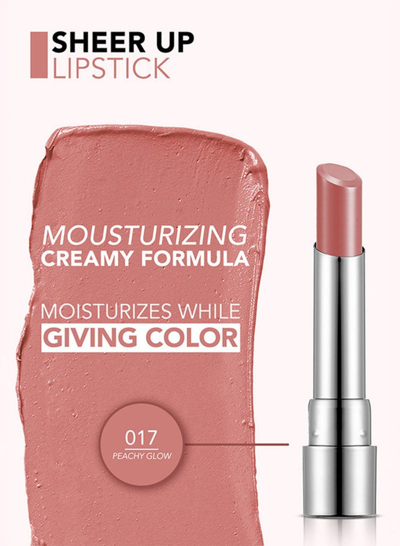 flormar Sheer Up Lipstick New - 017 Peachy Glow 017 Peachy Glow - Image 3