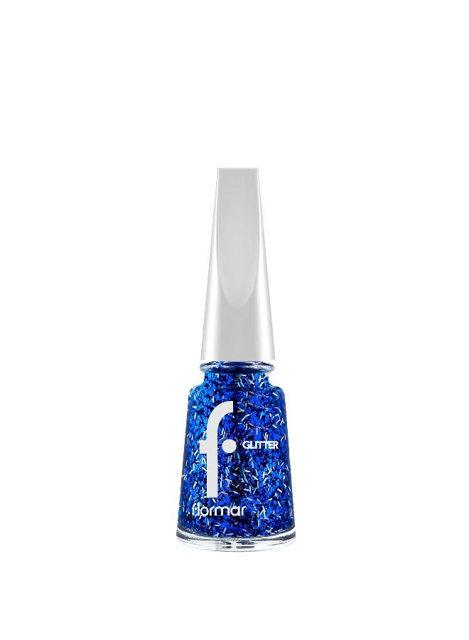 فلورمار Glitter Nail Enamel New - 07 Sapphire Shine 07 Sapphire Shine - Image 1