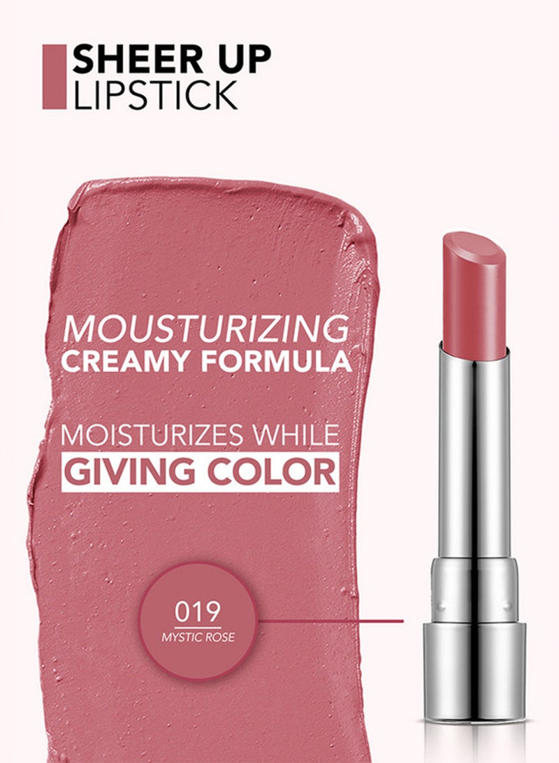 flormar Sheer Up Lipstick New - 019 Mystic Rose 019 Mystic Rose - Image 3