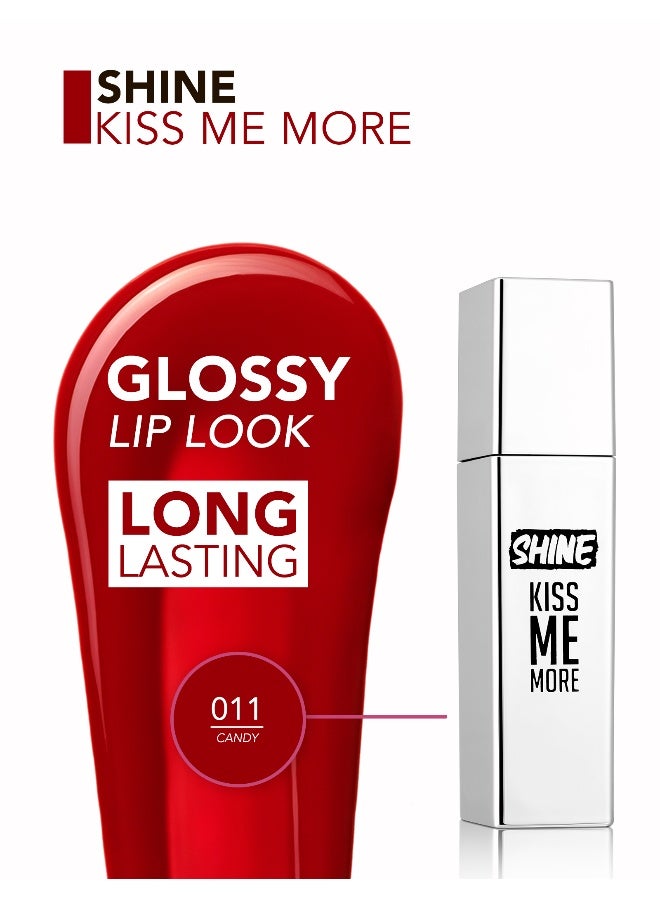 flormar Shine Kiss Me More Liquid Lipstick – 011 Candy – High-Shine Liquid Lipstick, High Pigment, Smooth Comfortable Wear, Long-Lasting Glossy Finish 011 Candy - Image 5