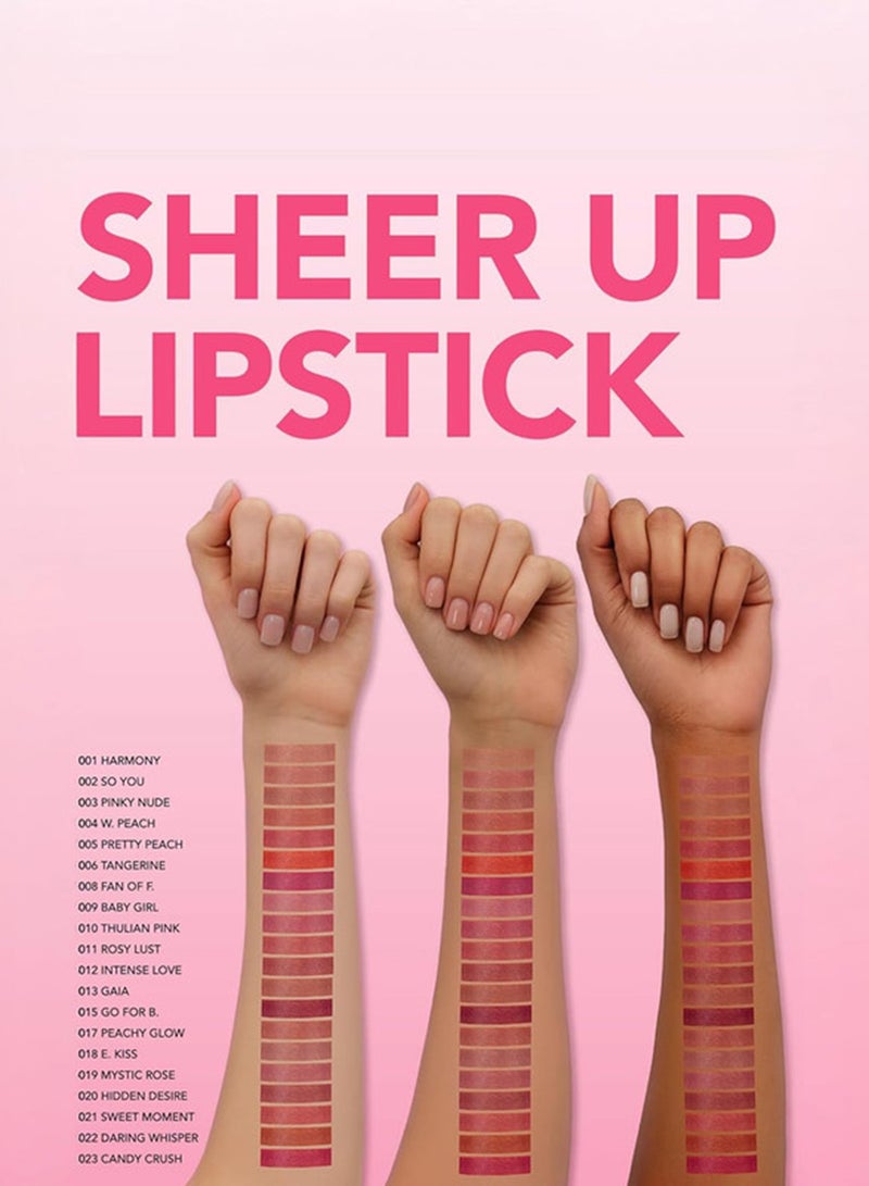 flormar Sheer Up Lipstick New - 022 Daring Whisper 022 Daring Whisper - Image 5