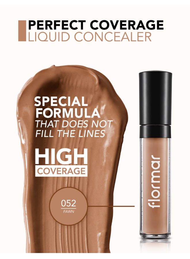 flormar Perfect Coverage Liquid Concealer - 52 Fawn - Image 4