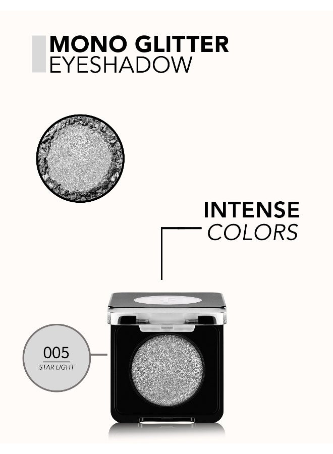 flormar Mono Glitter Eyeshadow – 005 Star Light – High Pigment, Pearlescent Shimmer, Dust-Free, Fine Texture, Blendable 005 Star Light - Image 5