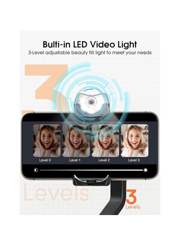 هوهم جهاز تثبيت iSteady V2 مع ضوء LED مدمج - Image 5