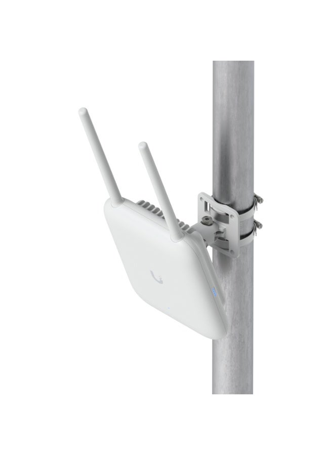 UniFi U7 Pro Outdoor Tri-Band Wi-Fi 7 Access Point, 6 Spatial Streams, 6GHz + 5GHz + 2.4GHz, Speeds up to 10.7 Gbps, IP67 Weatherproof, External & Internal High-Gain Antennas, 2.5GbE PoE+, 300+ Client Support, Wall/Pole Mount, -30°C to 60°C, UV-Stable Housing | U7-Pro-Outdoor white