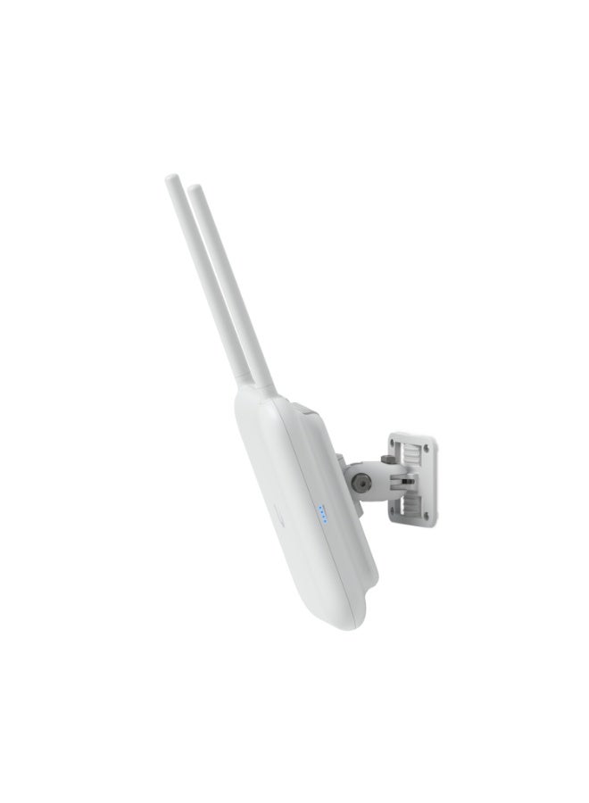 UniFi U7 Pro Outdoor Tri-Band Wi-Fi 7 Access Point, 6 Spatial Streams, 6GHz + 5GHz + 2.4GHz, Speeds up to 10.7 Gbps, IP67 Weatherproof, External & Internal High-Gain Antennas, 2.5GbE PoE+, 300+ Client Support, Wall/Pole Mount, -30°C to 60°C, UV-Stable Housing | U7-Pro-Outdoor white