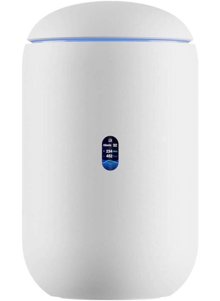 UBIQUITI Dream Router 7, Desktop 10G Cloud Gateway, Wi-Fi 7, Quad-core ARM Cortex-A53 at 1.5 GHz Processor, 1x 10G SFP+ & 1x 2.5 GbE RJ45 Ports, PoE Switch, White | UDR7 white - Image 1