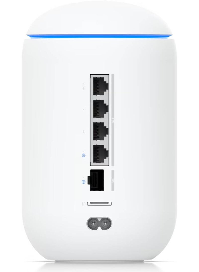 UBIQUITI Dream Router 7, Desktop 10G Cloud Gateway, Wi-Fi 7, Quad-core ARM Cortex-A53 at 1.5 GHz Processor, 1x 10G SFP+ & 1x 2.5 GbE RJ45 Ports, PoE Switch, White | UDR7 white - Image 2