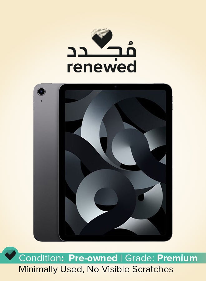 Apple Renewed - iPad Air 2022 (5th Gen) 10.9-Inch 256GB Wi-Fi Space Gray - International Version  - Image 1