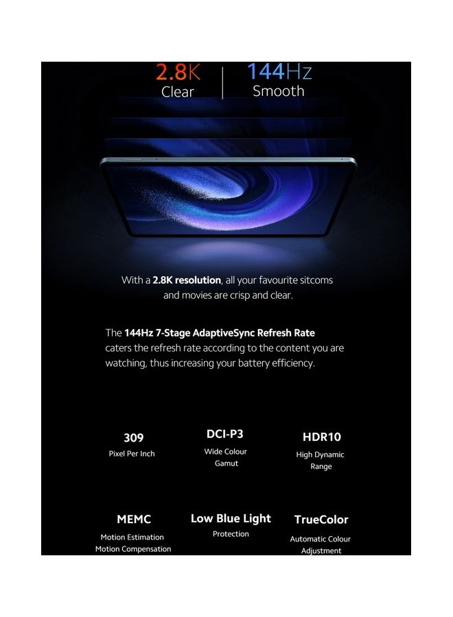 Xiaomi Renewed - Pad 6 11-Inch 128GB Wi-Fi Grey - International Version - Image 3