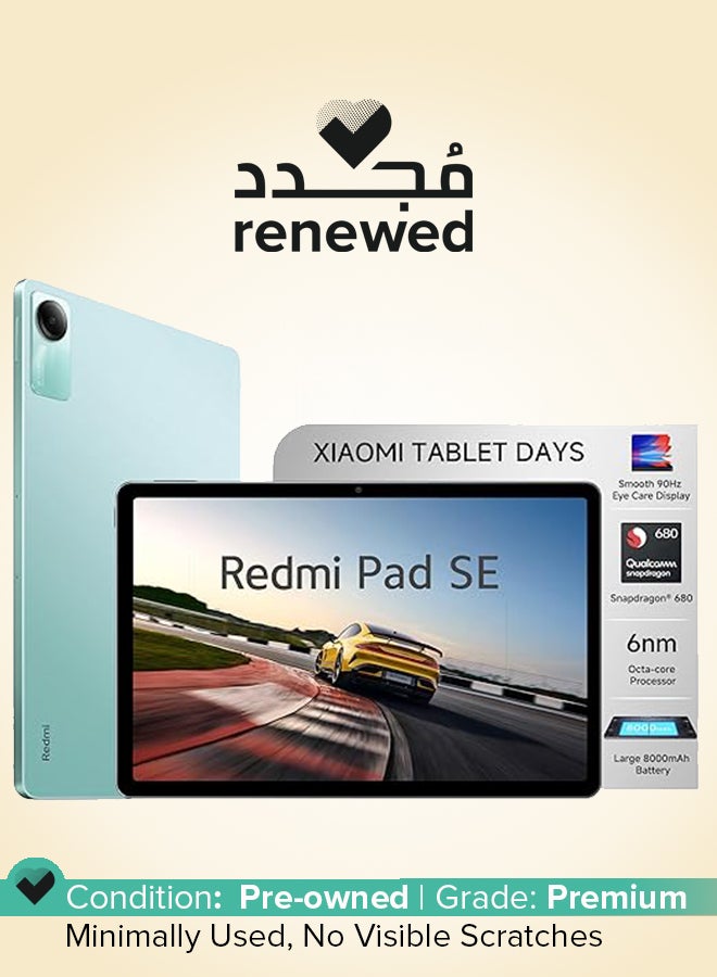 Xiaomi Renewed - Pad SE 11-Inch 128GB Wi-Fi Green - International Version - Image 1