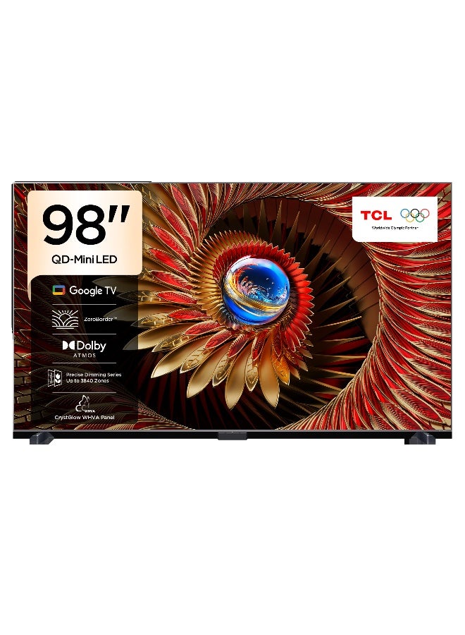 96 Inch Tcl TCL TCL Television 98 Inch Smart TV 4K QD-Mini LED Gaming Google TV ...