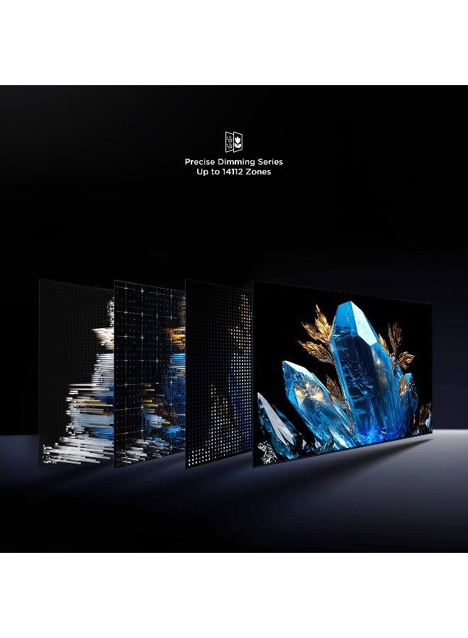 تي سي إل Television 98 Inch Smart TV 4K QD-Mini LED Gaming Google TV, 144Hz Native Refresh Rate, Precise Dimming Series Up to 14112 Zones, AiPQ Pro Processor, HDR 6500 nits, Flat-Thin Design (2025 Model) 98X11K black - Image 5