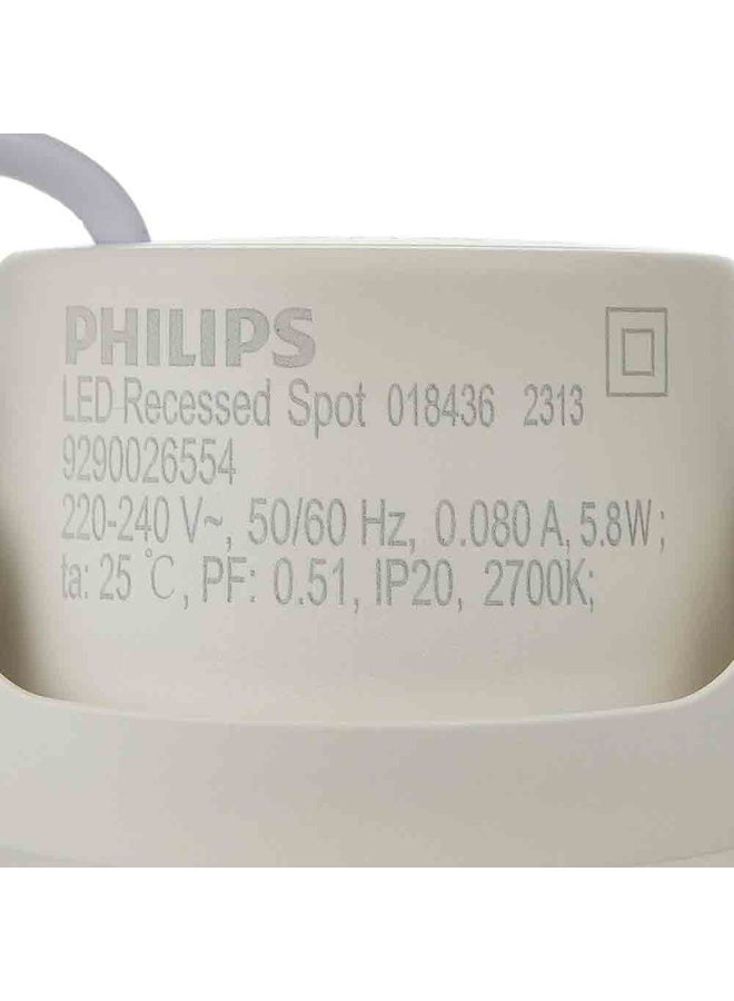 Philips 929002655461 SL052 RD SPOT 70mm 5.8W 2700K MET LED Spotlight - Warm White Warm White ‎23 x 16.5 x 7.5cm - Image 4