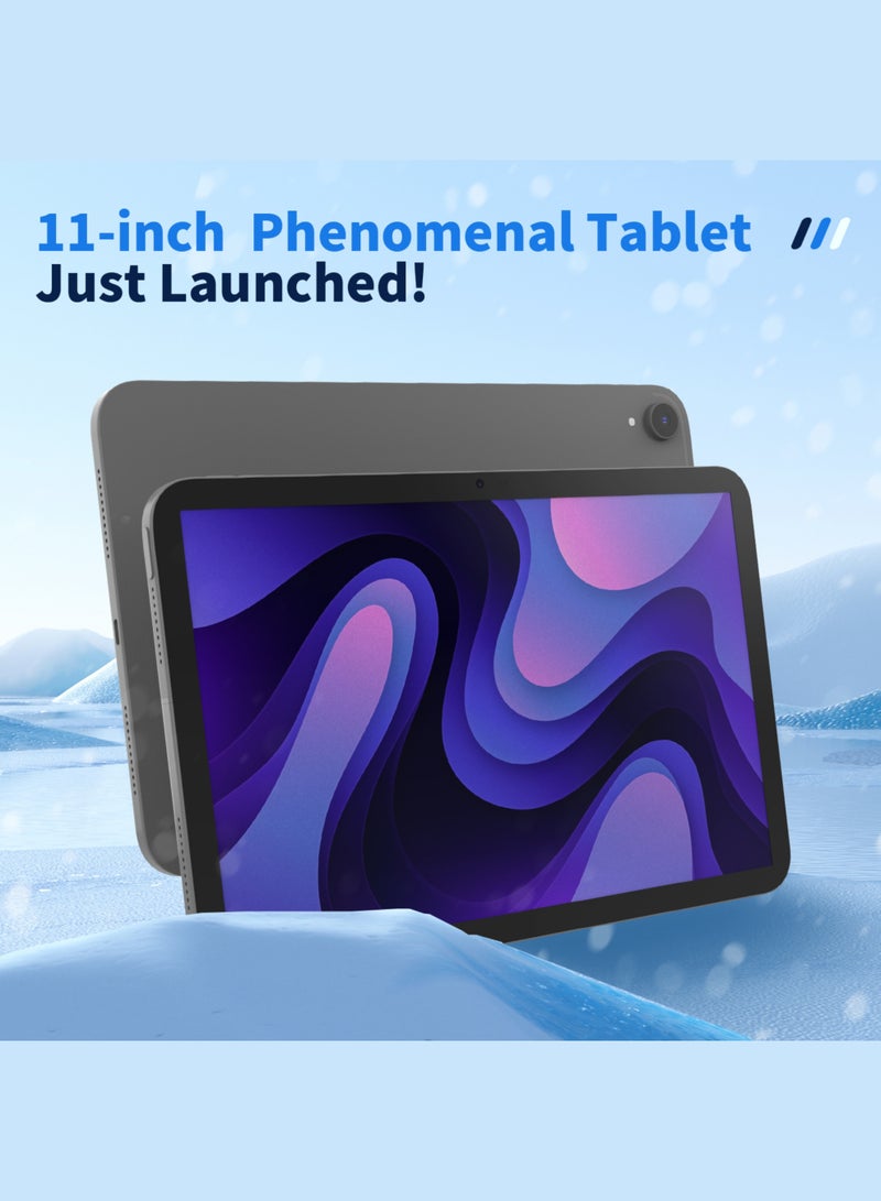 G-Tab Pad 11 10.95-Inch Android 15 Tablet - 128GB 4G LTE, 14GB (6+8) RAM, 7500mAh Battery, Dual Camera, Case And Touch Pen Included – Fast 90Hz Display, OTG Adapter, SIM Support, Blue - Image 2