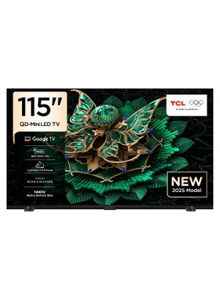 Television 115 Inch Smart TV 4K QD-Mini LED Gaming Google TV, 144Hz Native Refresh Rate, Precise Dimming Series Up to 2880 Zones, CrystGlow HVA Panel, HDR 3000 nits, Ultra Slim Design (2025 Model) 115C7K black - pnsku/N70188449V/45/_/1751280488/158be56f-d84d-4545-86ab-e2f08822003e