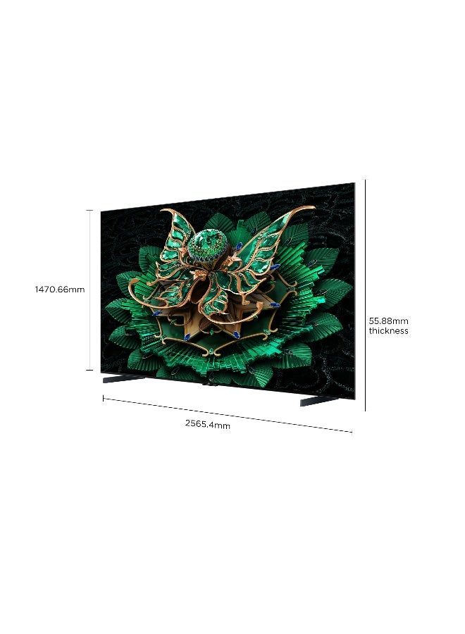 TCL Television 115 Inch Smart TV 4K QD-Mini LED Gaming Google TV, 144Hz Native Refresh Rate, Precise Dimming Series Up to 2880 Zones, CrystGlow HVA Panel, HDR 3000 nits, Ultra Slim Design (2025 Model) 115C7K black  - Image 3