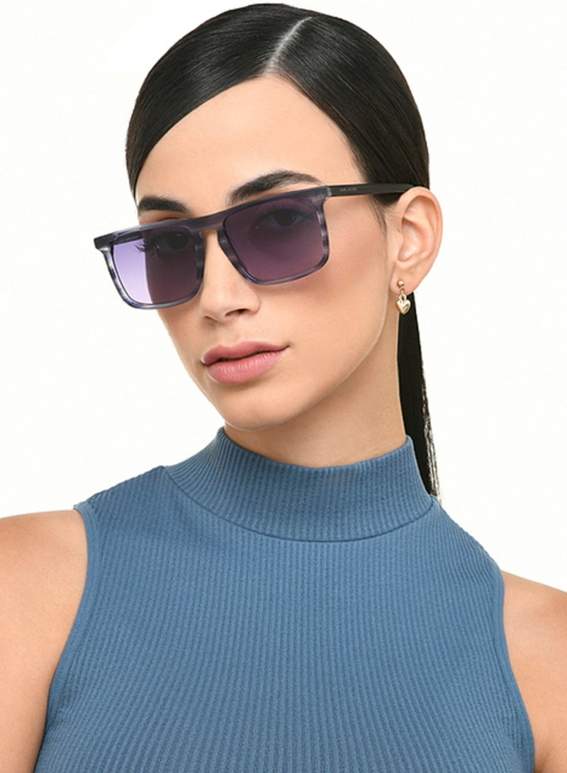 John Jacobs John Jacobs | Dark Gray - Blue | Full Rim Rectangular Stylish & Premium Polarized Sunglasses | JJ Tints | 100% UV Protected (UV400) | Men & Women | Medium | JJ S13314  - Image 4