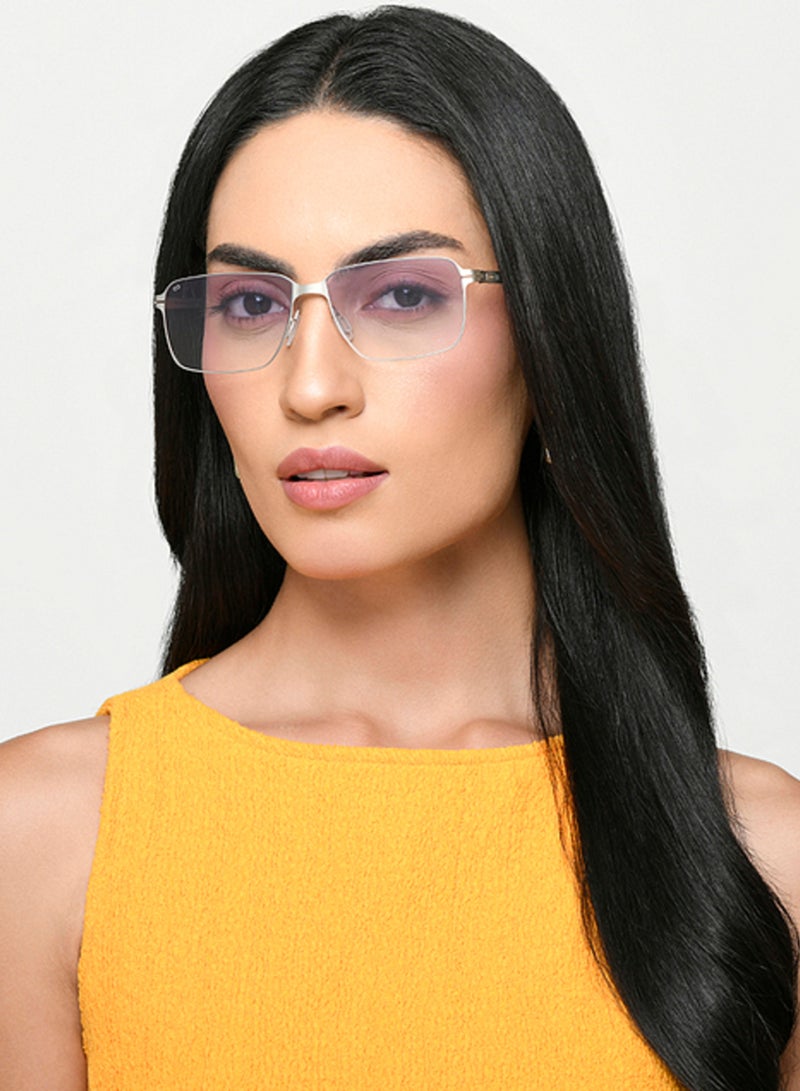 VINCENT CHASE Vincent Chase By Lenskart | Mid Gunmetal Blue Solid Full Rim Rectangular | Lounge Tints | Branded Latest and Stylish Sunglasses | 100% UV Protection (UV 400) | Unisex | Medium | VC S17426  - Image 4