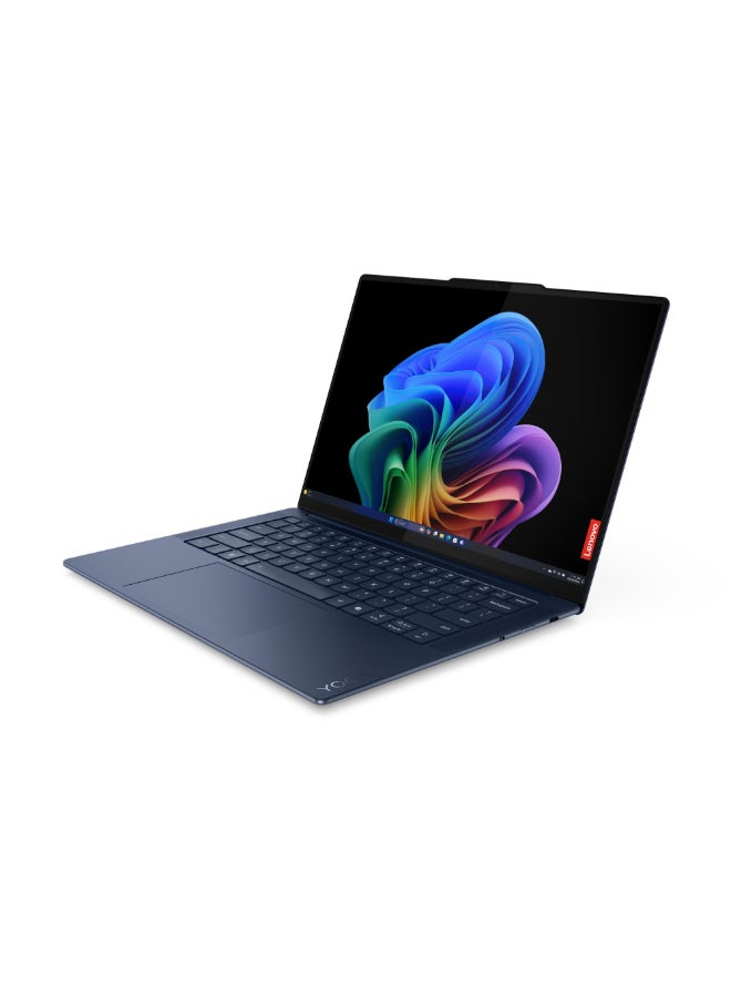 Lenovo Yoga Slim 7 Laptop With 14.5 Inch 3K (2944x1840) OLED Display,Snapdragon X Plus X1P-64-100 Processor/16GB RAM DDR5/1TB SSD/Qualcomm Adreno Graphics/Windows 11 Home+Earbuds+Backpack English/Arabic Cosmic Blue  - Image 2