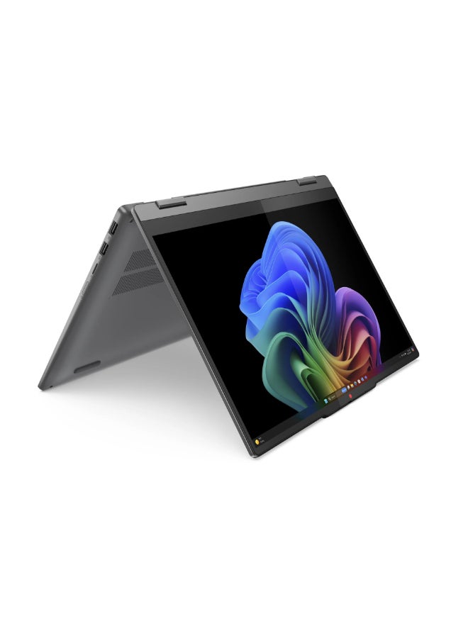 Lenovo IdeaPad 5 2-In-1 Laptop With 14-Inch WUXGA(1920x1200) Display, Snapdragon X Plus Processor/16GB RAM/512GB SSD/Integrated Qualcomm Adreno GPU/Windows11+Earbuds+Backpack English/Arabic Luna Grey  - Image 4